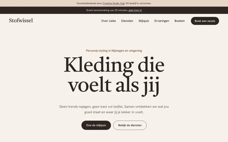 Homepage van Stofwissel