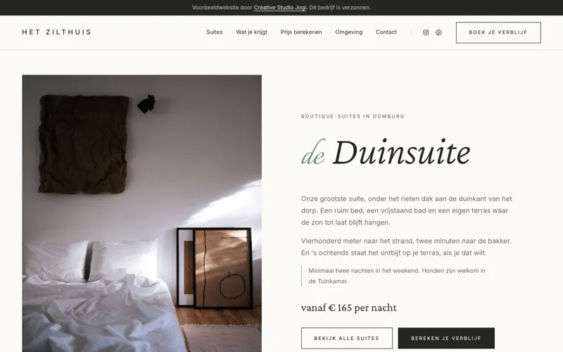Homepage van Het Zilthuis