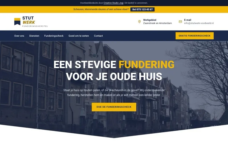 Homepage van Stutwerk