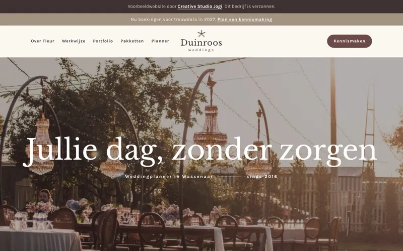Homepage van Duinroos weddings