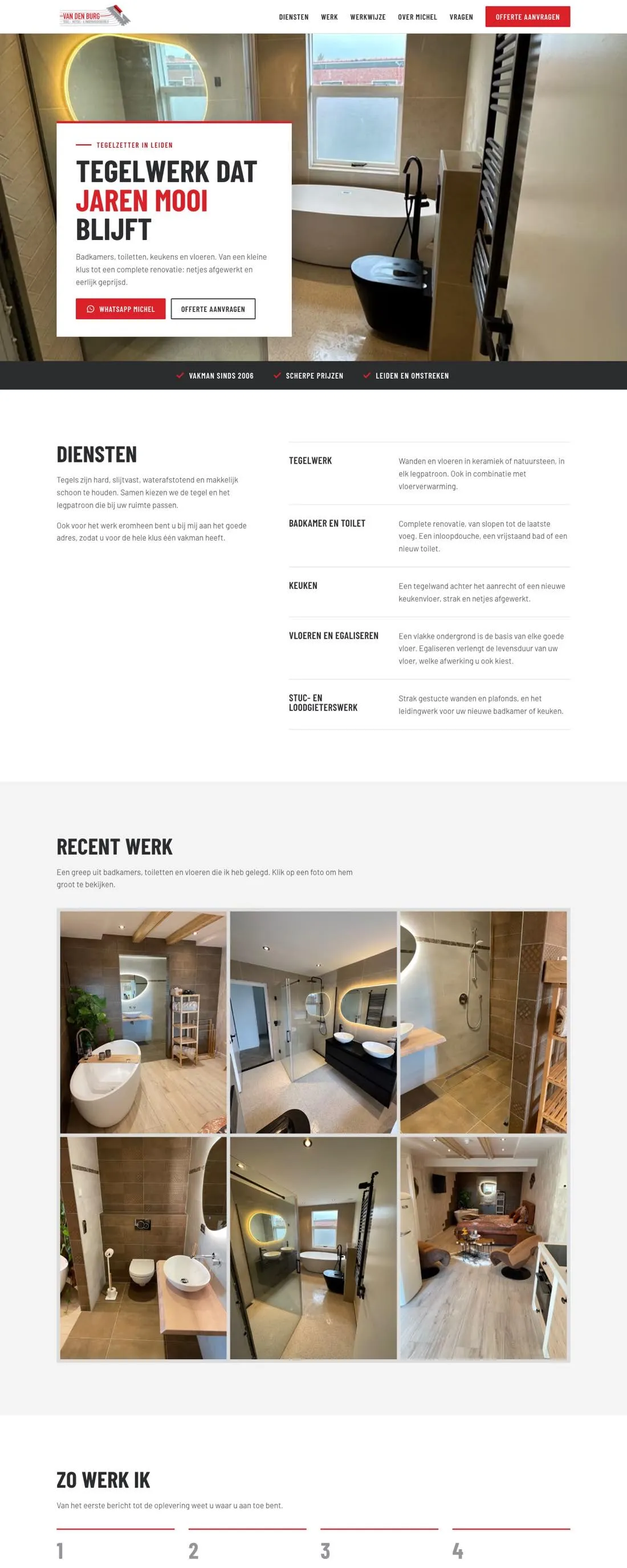 De homepage van TMO-van den Burg